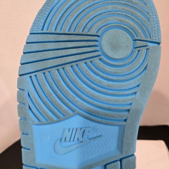 Nike Air Jordan 1 Mid Women's Dk Powder Blue/White Sneakers Sz 7 BQ6472 114 - Picture 9 of 13